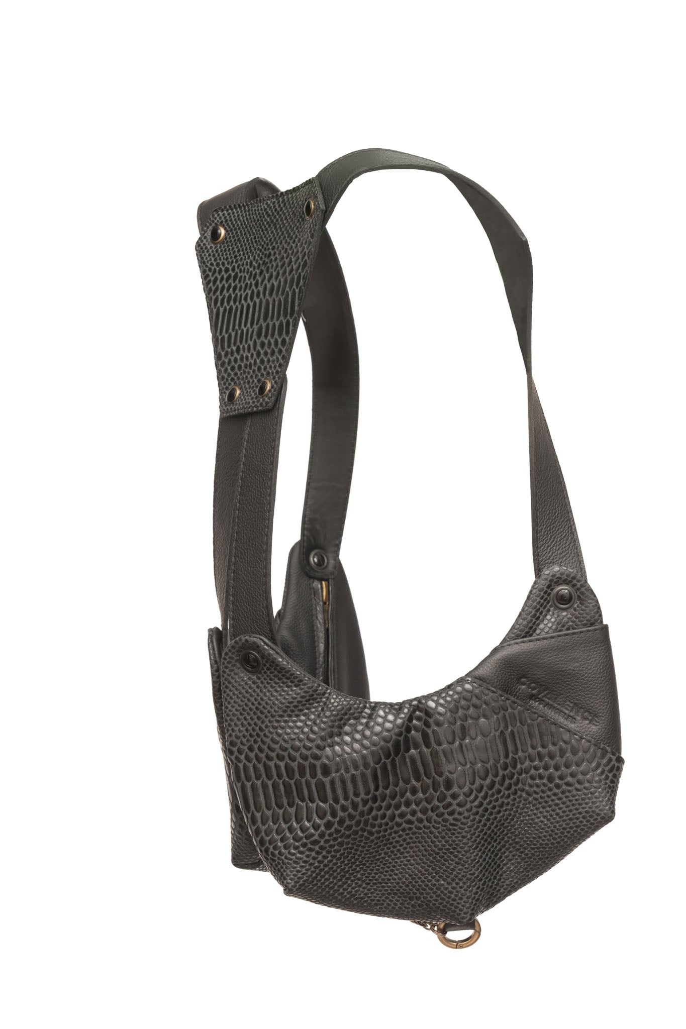 black cobra balance bag 4.0 contrast leather