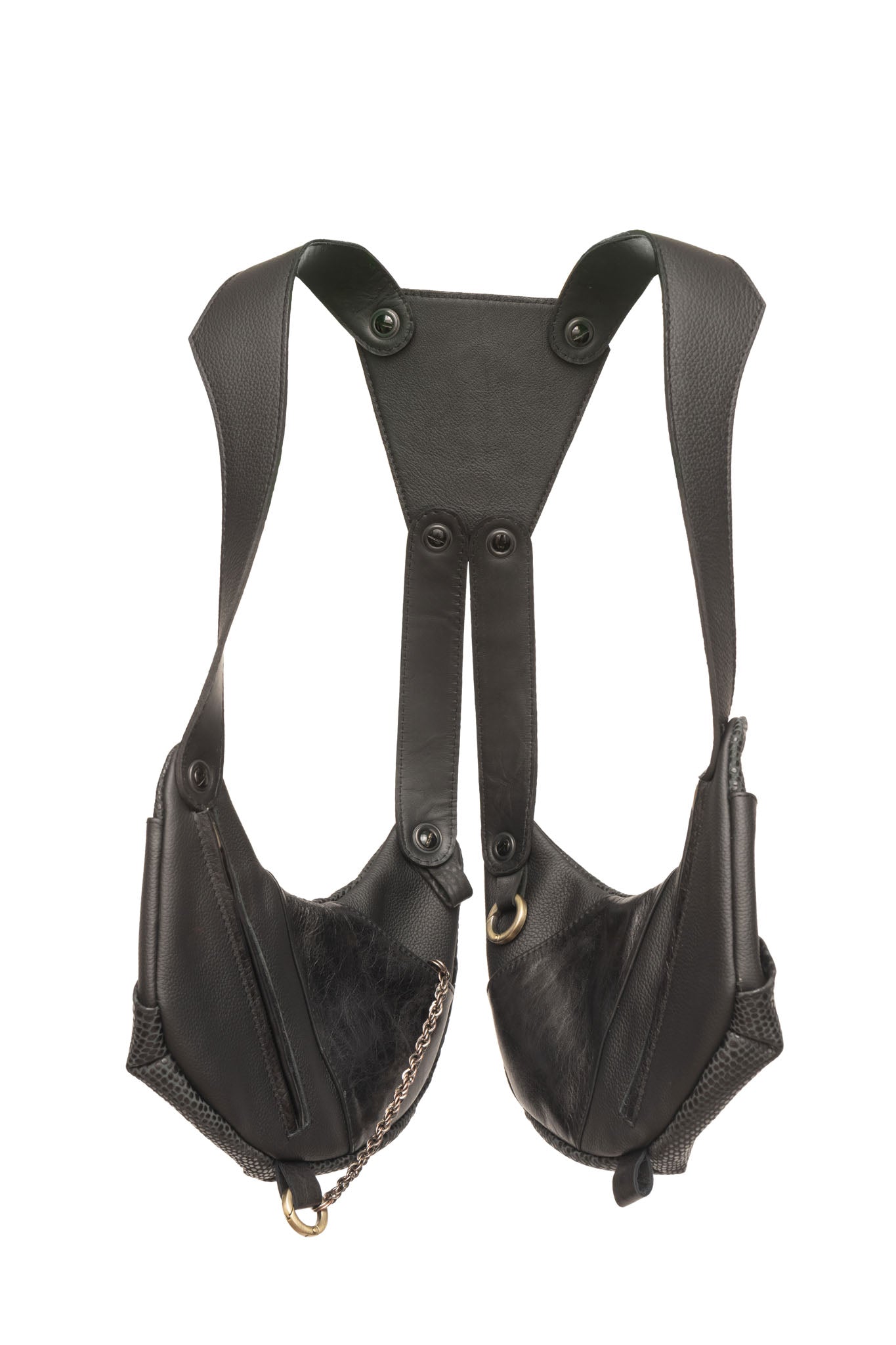 black cobra balance bag 4.0 contrast leather, front