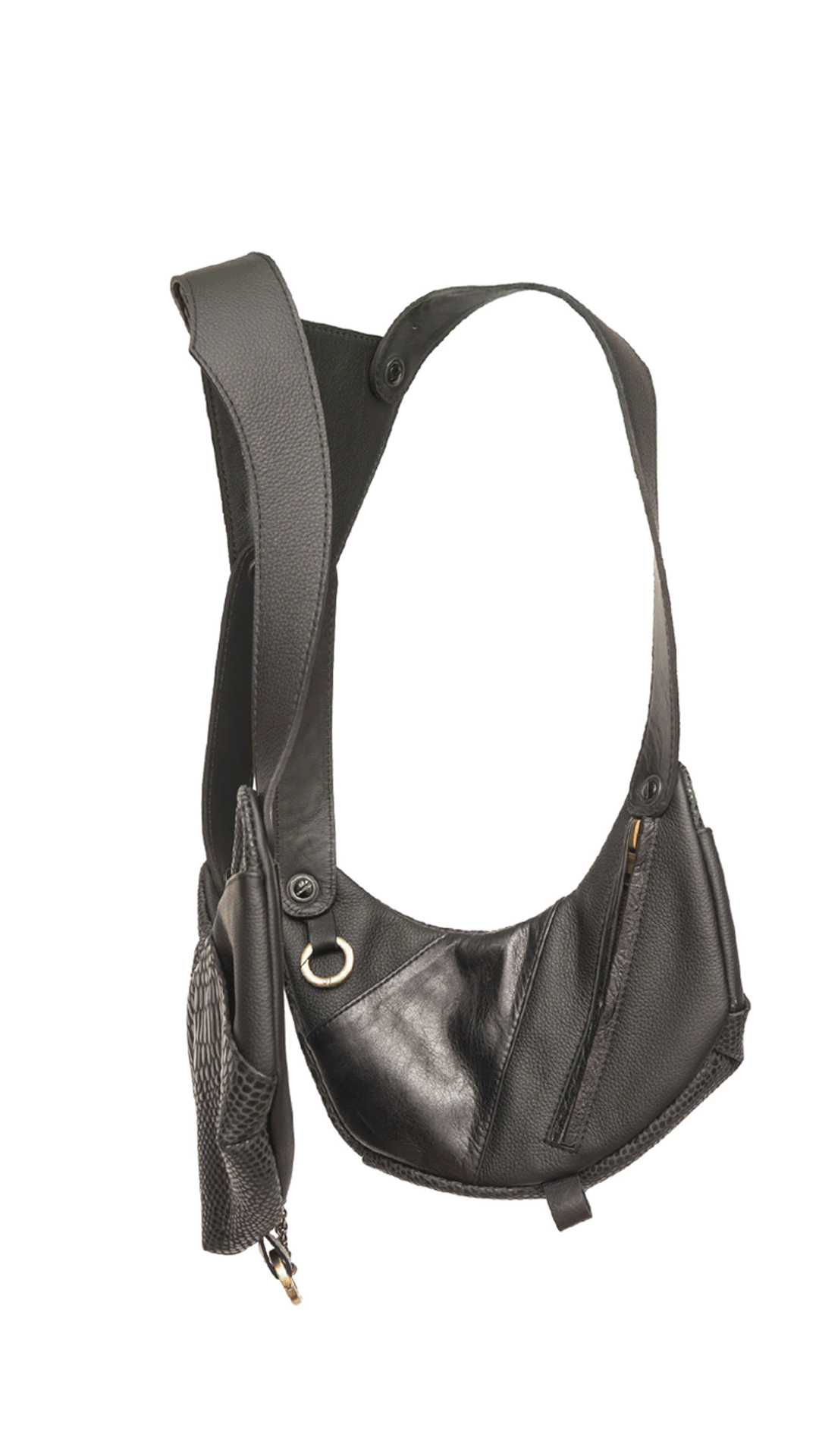 black cobra balance bag 4.0 contrast leather