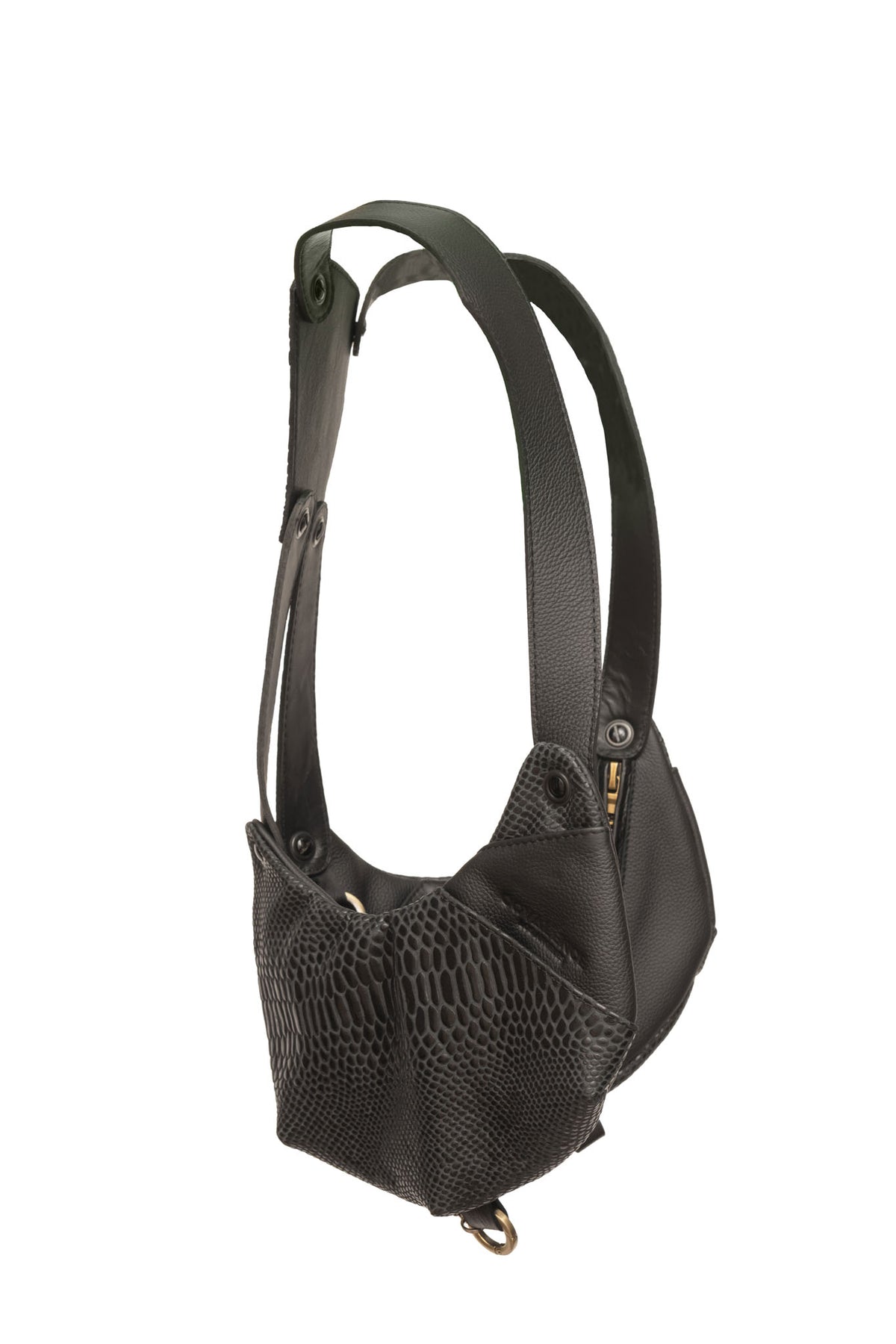 black cobra balance bag 4.0 contrast leather, profile 