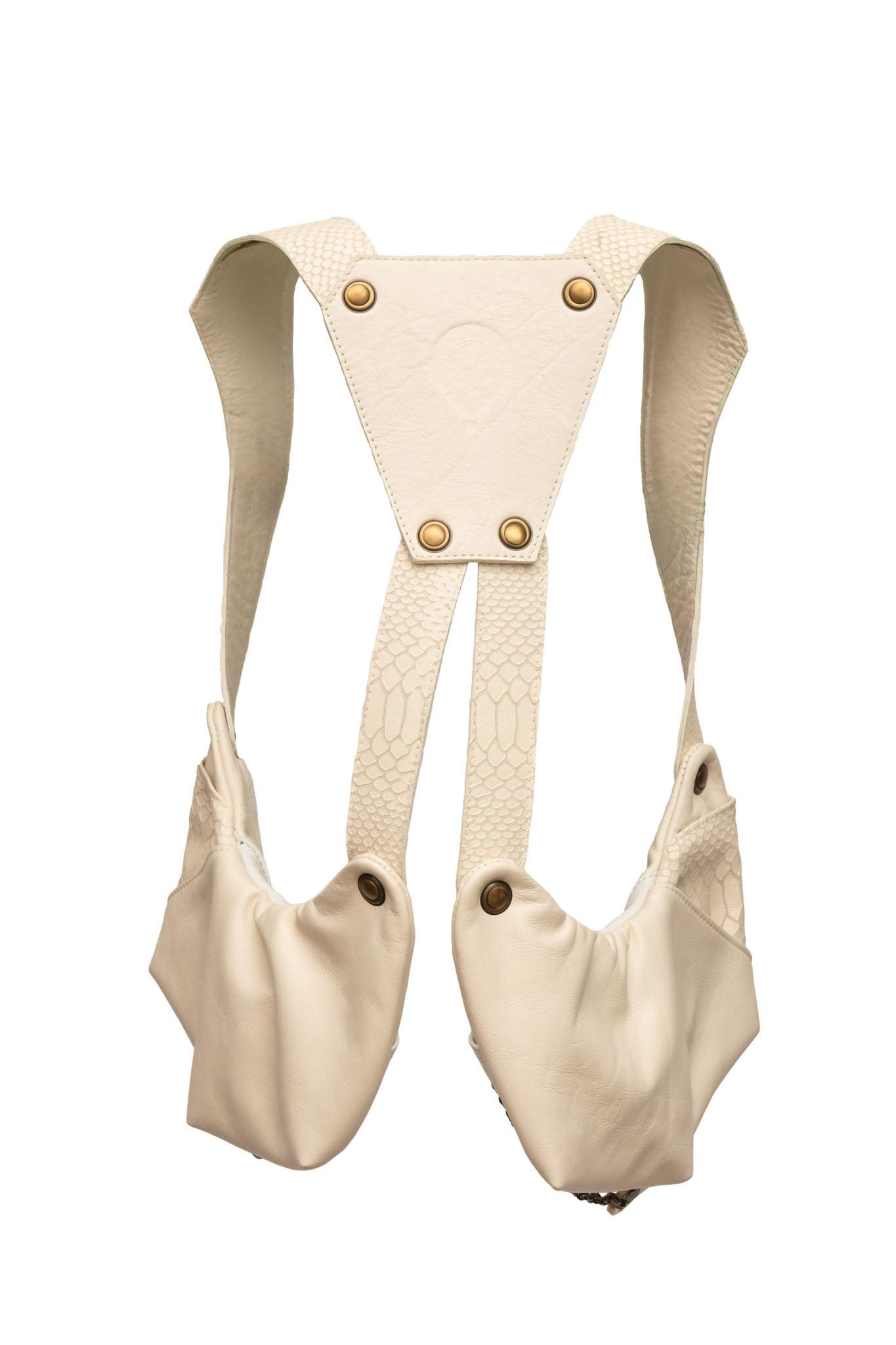 white cobra balance bag 4.0 contrast leather, back