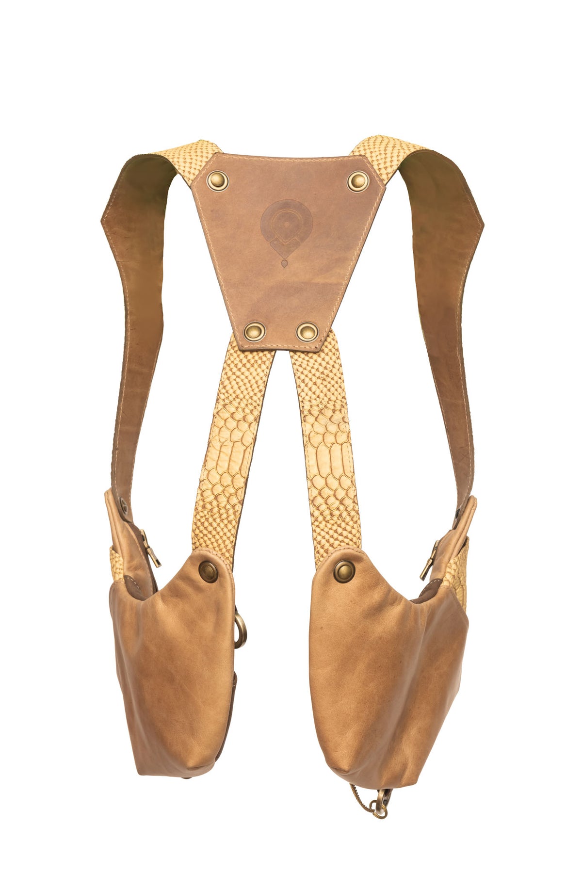 tan and yellow cobra balance bag 4.0 contrast leather